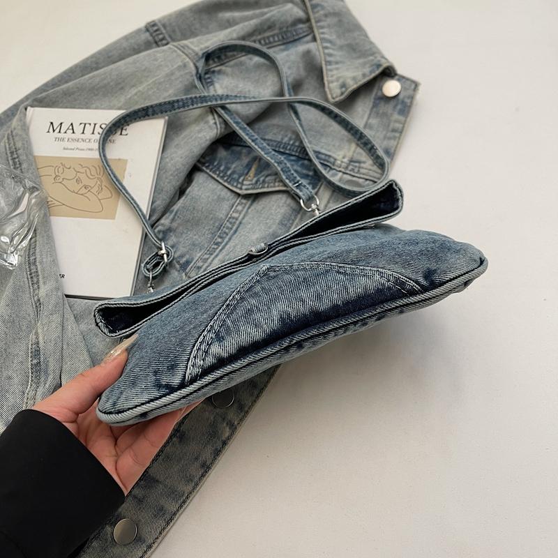 Denim Shoulder Bag Large Capacity Messenger Bag Women's Messenger Bag