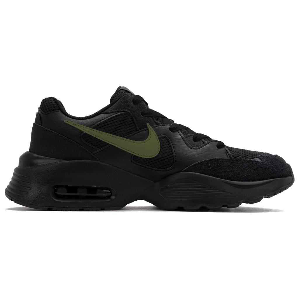 Nike Air Max Fusion Low top Running Shoes Men's Black White Green CJ1670-001(Team62-EXX)