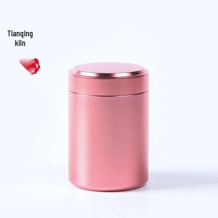 Mini Portable Sealed Metal Tea Caddy - Small Longquan Celadon Aluminum Can Packaging
