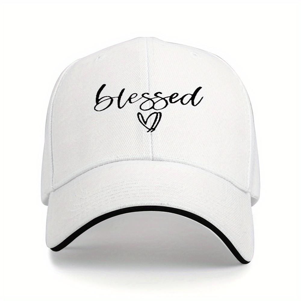 Blessed Heart Graphic Baseball Cap Polyester Adjustable Casual Adult Sport Hat One Size