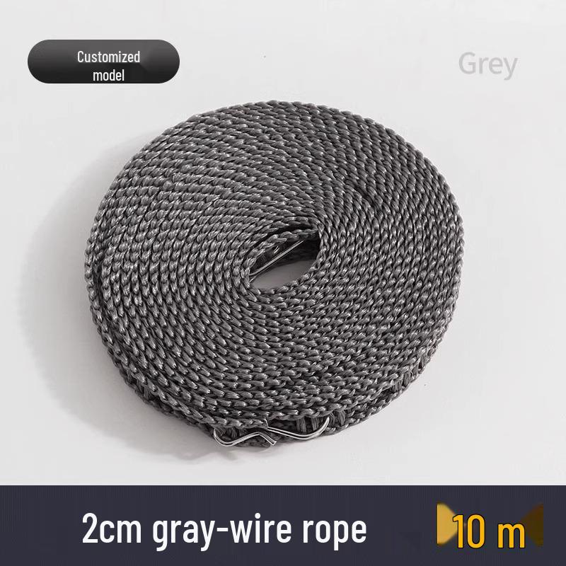 Windproof Non-Slip Clothes Drying Rope for Indoor/Outdoor Use
