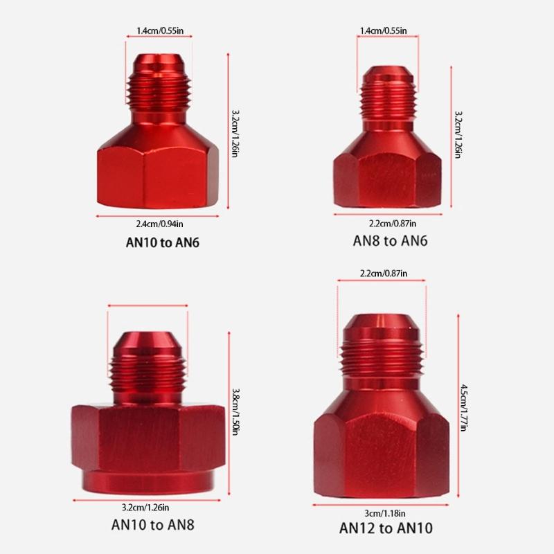 Lightweight 0.014KG Aluminum AN Conversion Fittings Adapt with Multiple Vehicle Oil Systems