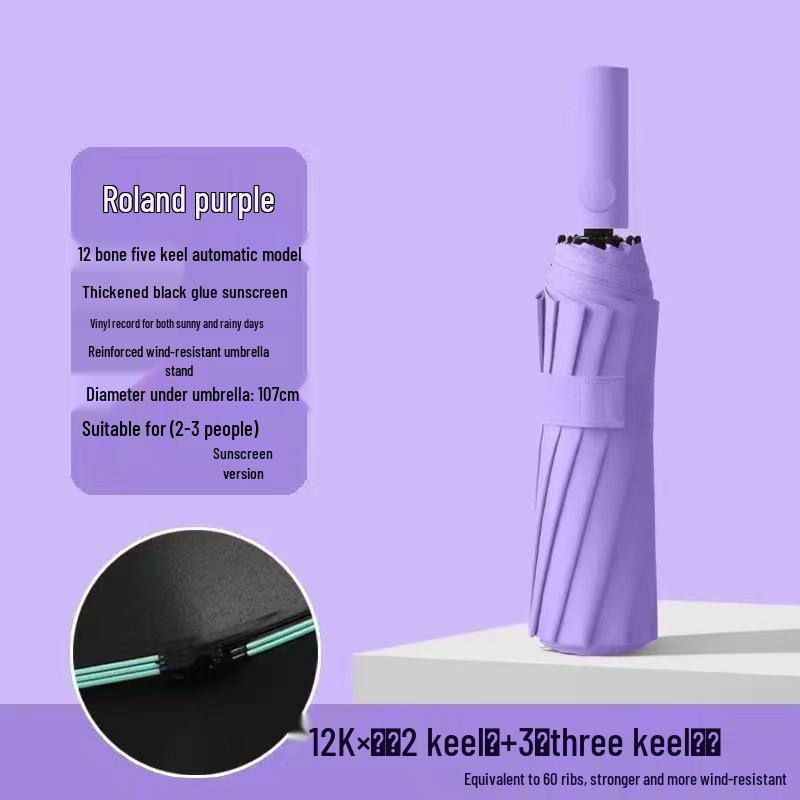 Vollautomatischer High-End-Vinyl-Sonnenschirm: Herren Sonnen- & Regenschirm