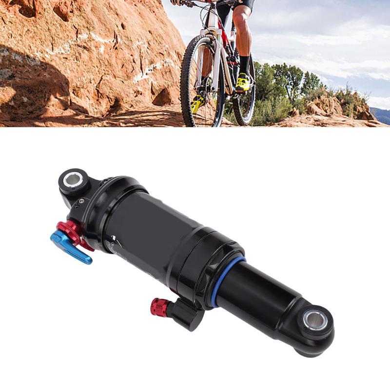 Bike Rear Suspension Shock Mountain Bike Shock Absorber 165mm Steel Adjustable Damping Rear Shock Accessory Black