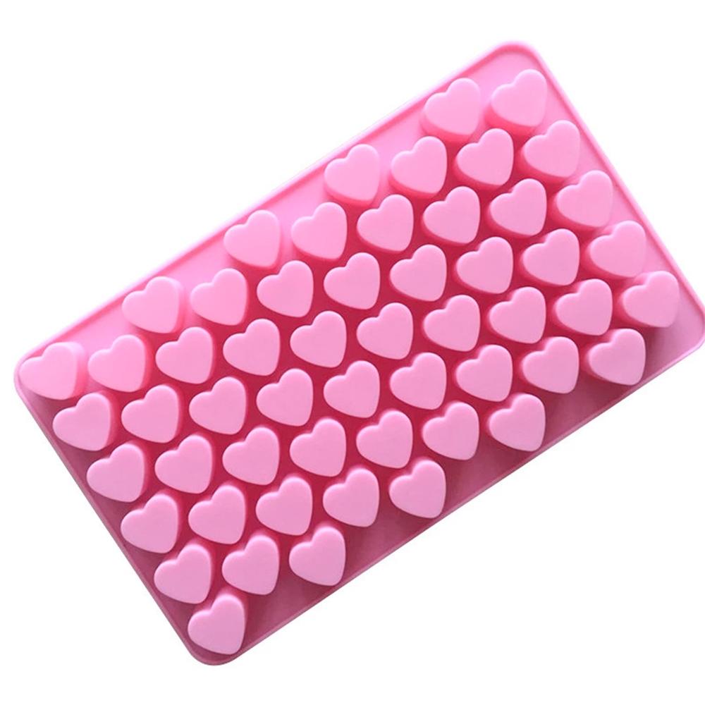 Love Chocolate Mold 55 Perforated Silicone Cake Mold Jelly Diy Baking Hand Soap Mold Home Kitchen Party розовый