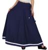 Bimba Women Long Boho Maxi Skirt Cotton Flared Skirts With Drawstring Waist