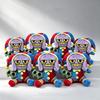 Circus Style Frog & Clown Stuffed Plush Doll, Soft Short Plush Decor Toy