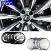 60MM Wheel Center Hubcap Sticker for NX200T ES250 ES300 ES350 RX350 RX400 GX300 IS300 IS400 Car Sticker Decals Accessories