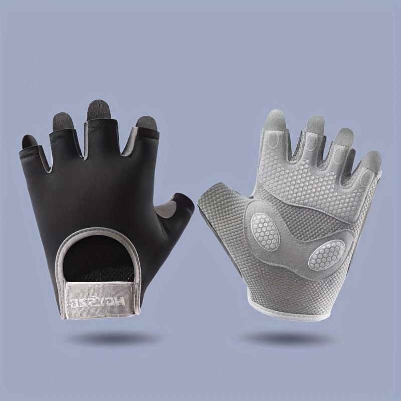 Pair of Sports Gloves with Anti-slip Sponge and Fashionable Fitness, Breathable Training Gloves