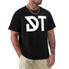 Dark Tranquillity White Monogram Logo Tshirt Classic Print Short Sleeve Shirt