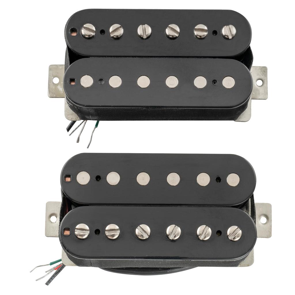 Musiclily Hotwired RPH2 Humbucker Pickup Set Open Alnico 5 Electric Guitar Black
