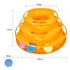 Three Levels Intelligence Toy for Cat Funny Cat Tower Puzzle Candy Color Grind Claws Amusement Ball Training Amusement Plate