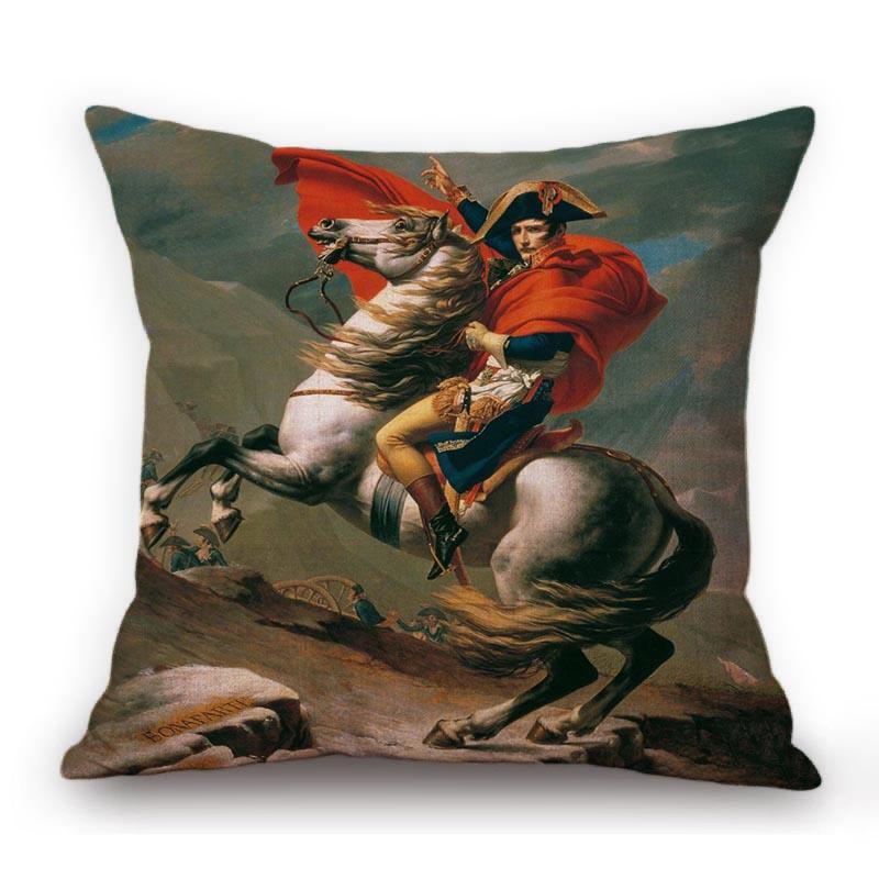 Neoclassicism Home Decorative Napoleon Oil Painting Sofa Throw Pillow Case Rome Spartacus Jacques Luis David Art Cushion Cover