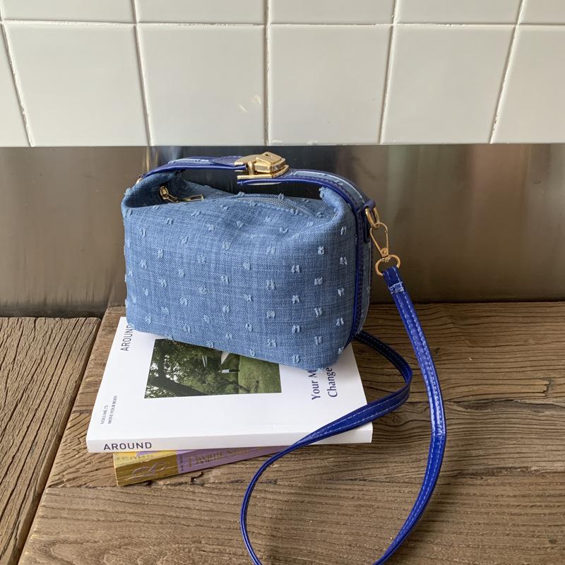 

Летняя новая сумка через плечо в стиле легкой роскоши, модная женская сумка, трендовая простая сумка-мессенджер синий