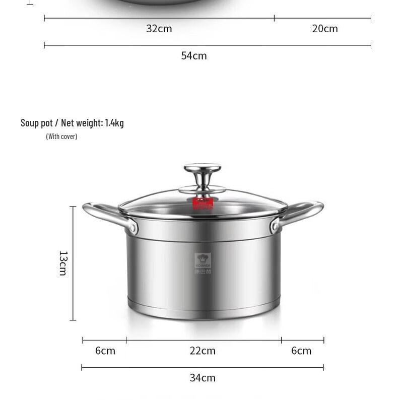 KOBACH Stainless Steel Cookware Set