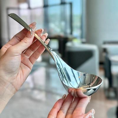 Stainless Steel Long Handle Coffee Dessert Stirring Teaspoon and Soup Spoon