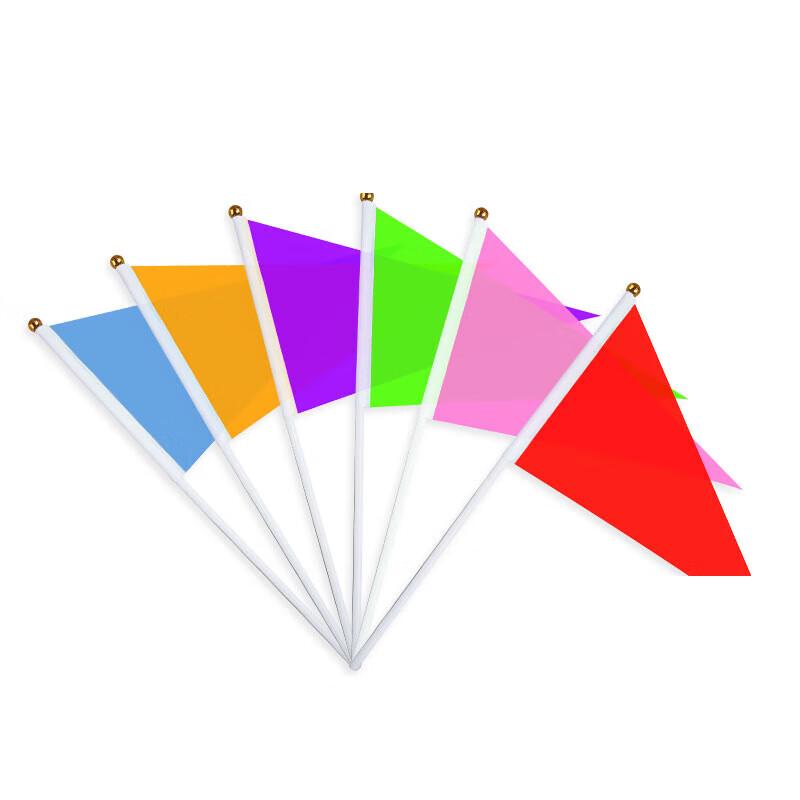 Mini Handheld Triangle Flags, 50-Pack