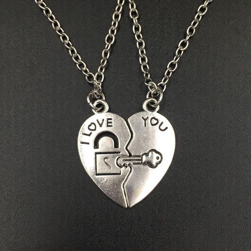Geometric Alloy Heart Pendant Necklace For Couples And Unisex Summer Fashion