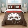 Freitag der 13. Jason Voorhees Schlafzimmer 3-teiliges Bettwäsche-Set Weiches Bettlaken Kissenbezüge Heim-Bettwäsche Dekoration