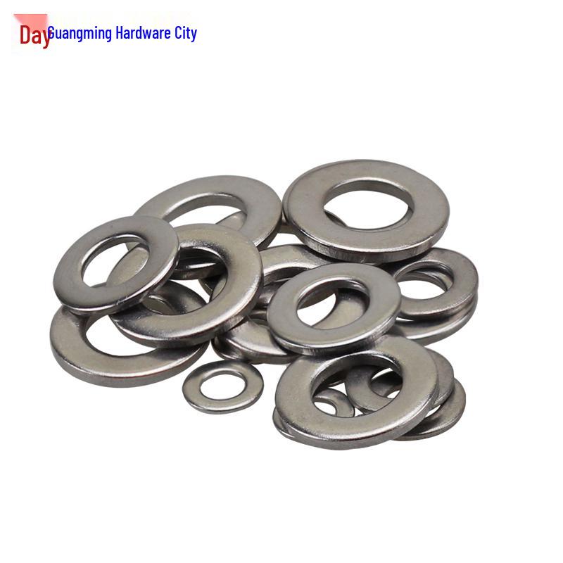 Thickened 304 Stainless Steel Flat Washer, Round Metal Screw Spacer, M2-M20