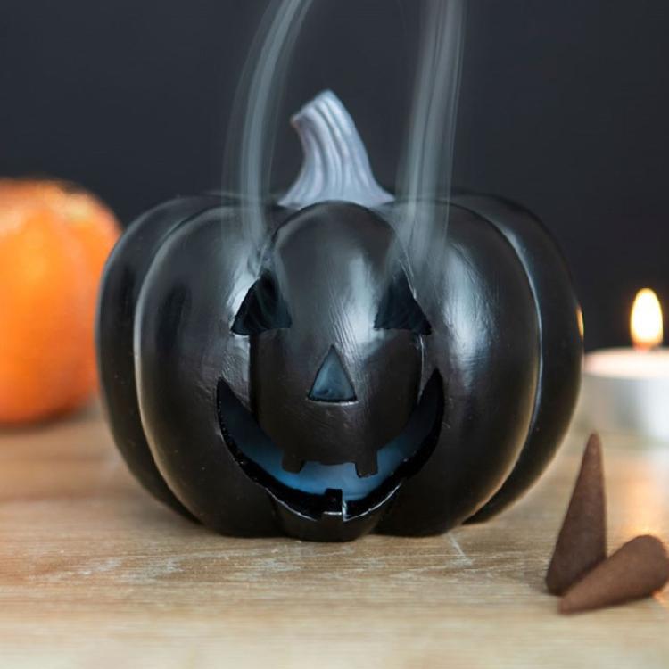 Halloween Themed Resins Pumpkin Incenses Cone Holders Scented Diffuser For Table Decorations And Festives Atmospheres