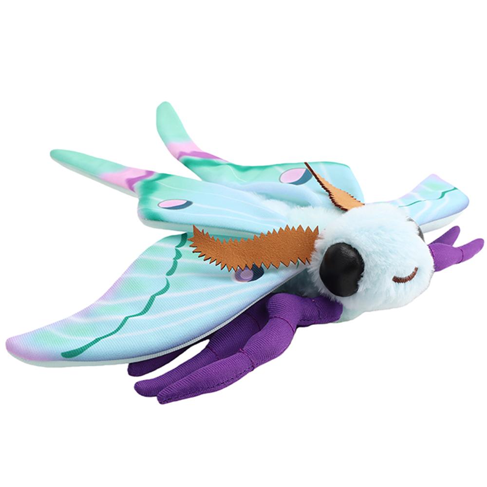 30cm Carini Insetti Bombo Moth Peluche Giocattoli Fedeltà Luna Moth Peluche Insetto Realistico Luna Moth Peluche Kawaii Giocattoli per Bambini
