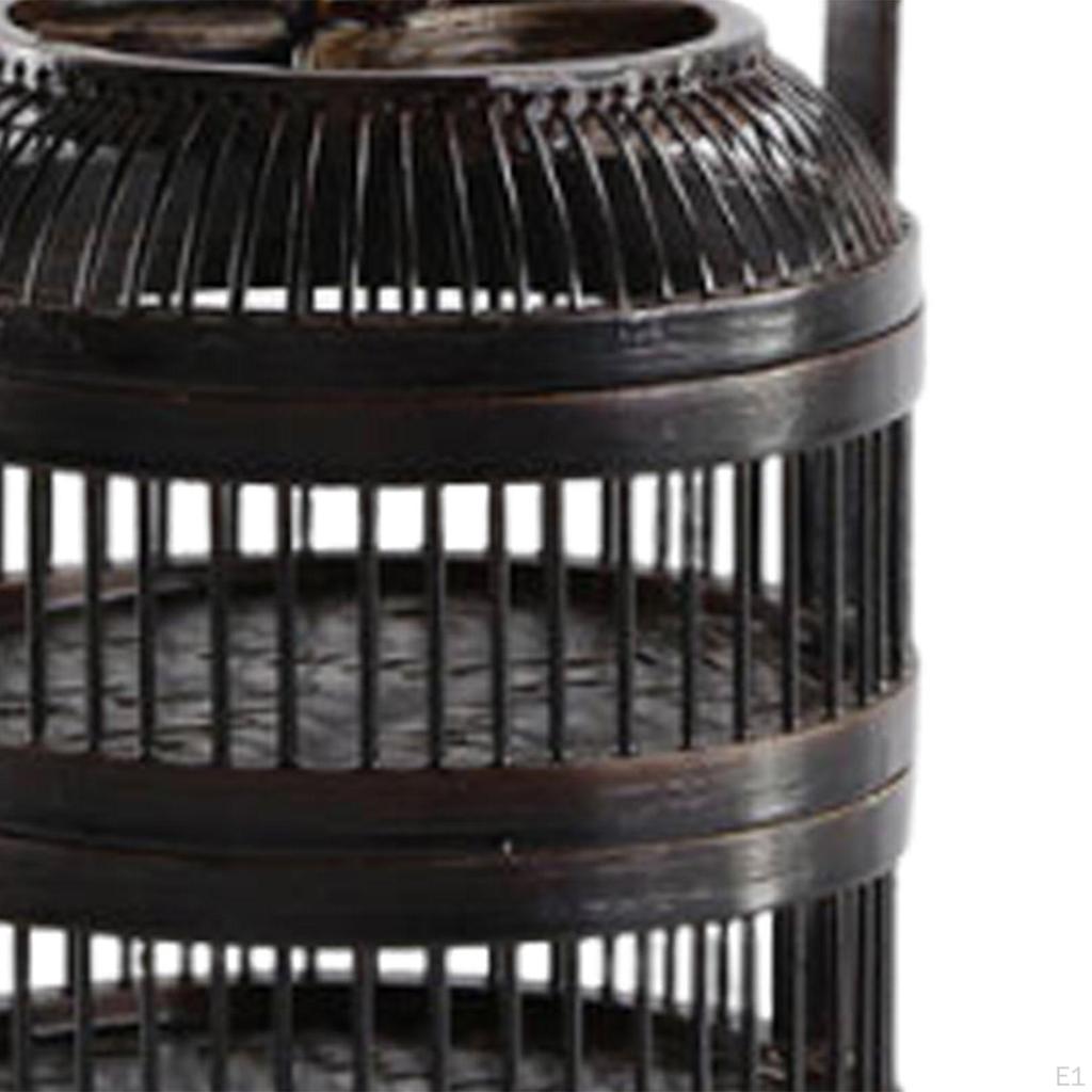 Bamboo Basket for Home Organization with Two Layers Gatherings