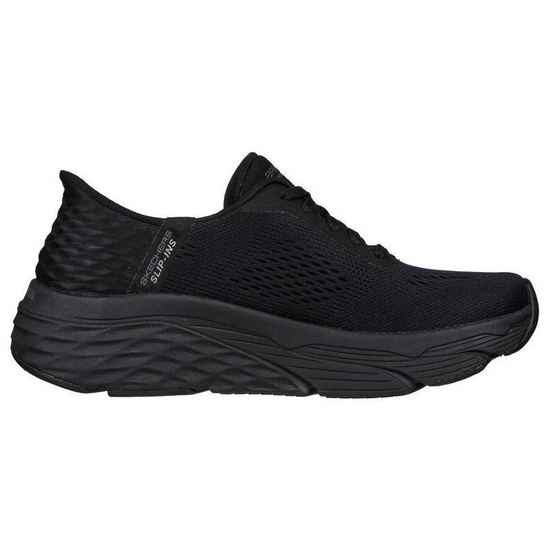 Skechers Max Cushioning Flash Series Comfortable Sports Trend Low-Top Casual Running Shoes Women sneakers Black 128572-BBK