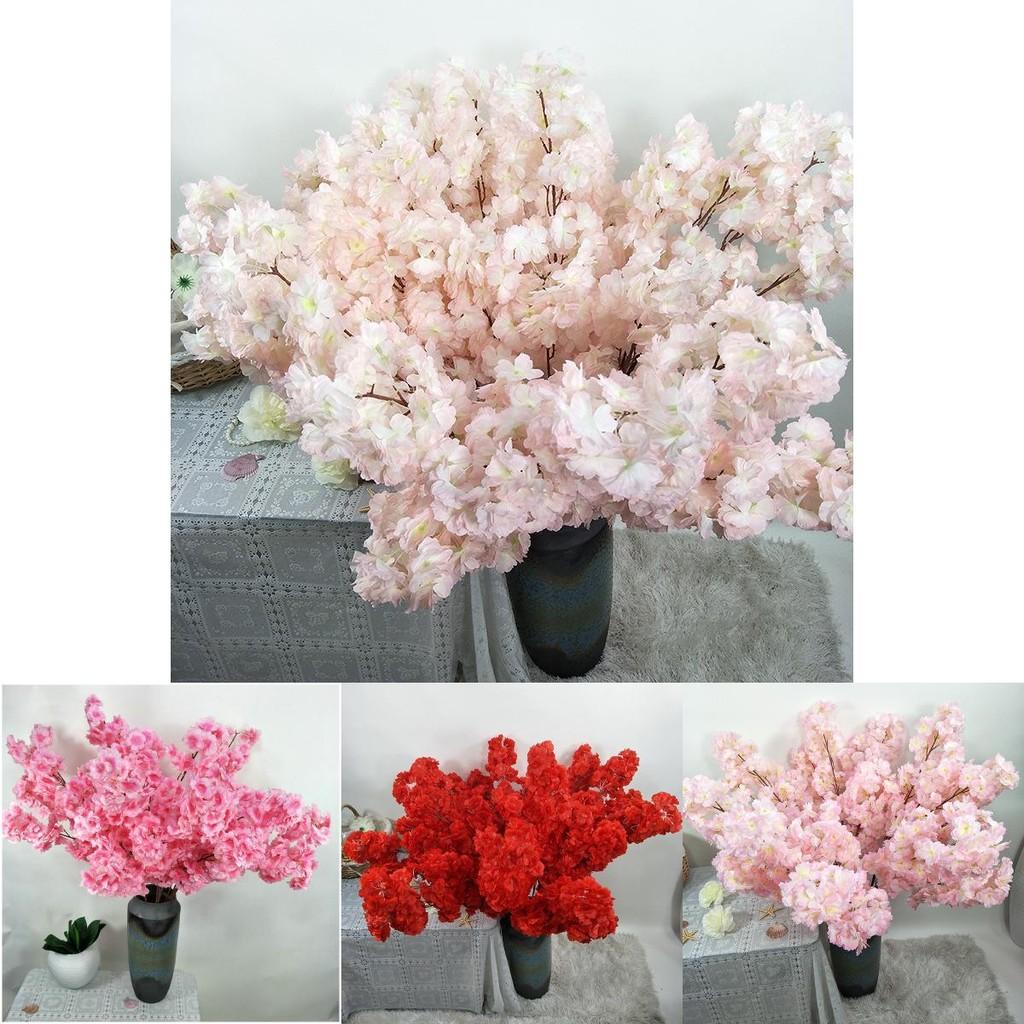 Gerçekçi Yapay Kiraz Çiçeği Dalları Çiçek Aranjmanı Etkinlik Dekoru Fotoğrafçılık Aksesuarları