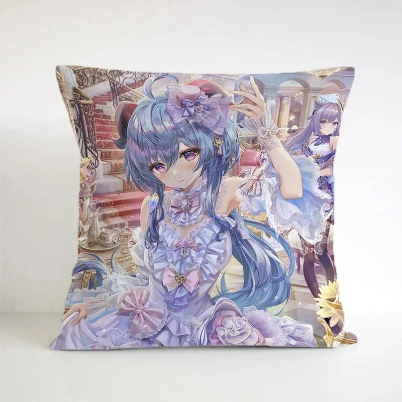 Genshin Impact Pillowcase Decorative Pillows For Sofa Gift Pillow Cover Square Cushion Covers Cushions