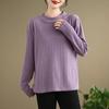 Pullover for Women Cotton Oversize Fleece Thickened Loose Round Neck Casual  Long Sleeve Top