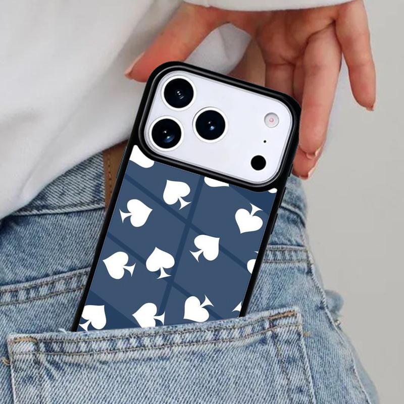Playing Cards Suit Symbols Phone Case for iPhone 17ProMax 12 13 14 15 16e 17 Pro Max Plus Air Cover