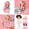1/12 6,6 Zoll Bjd Prinzessinnenpuppen Niedliche Bewegliche Gelenke Kinder Geburtstagsgeschenk