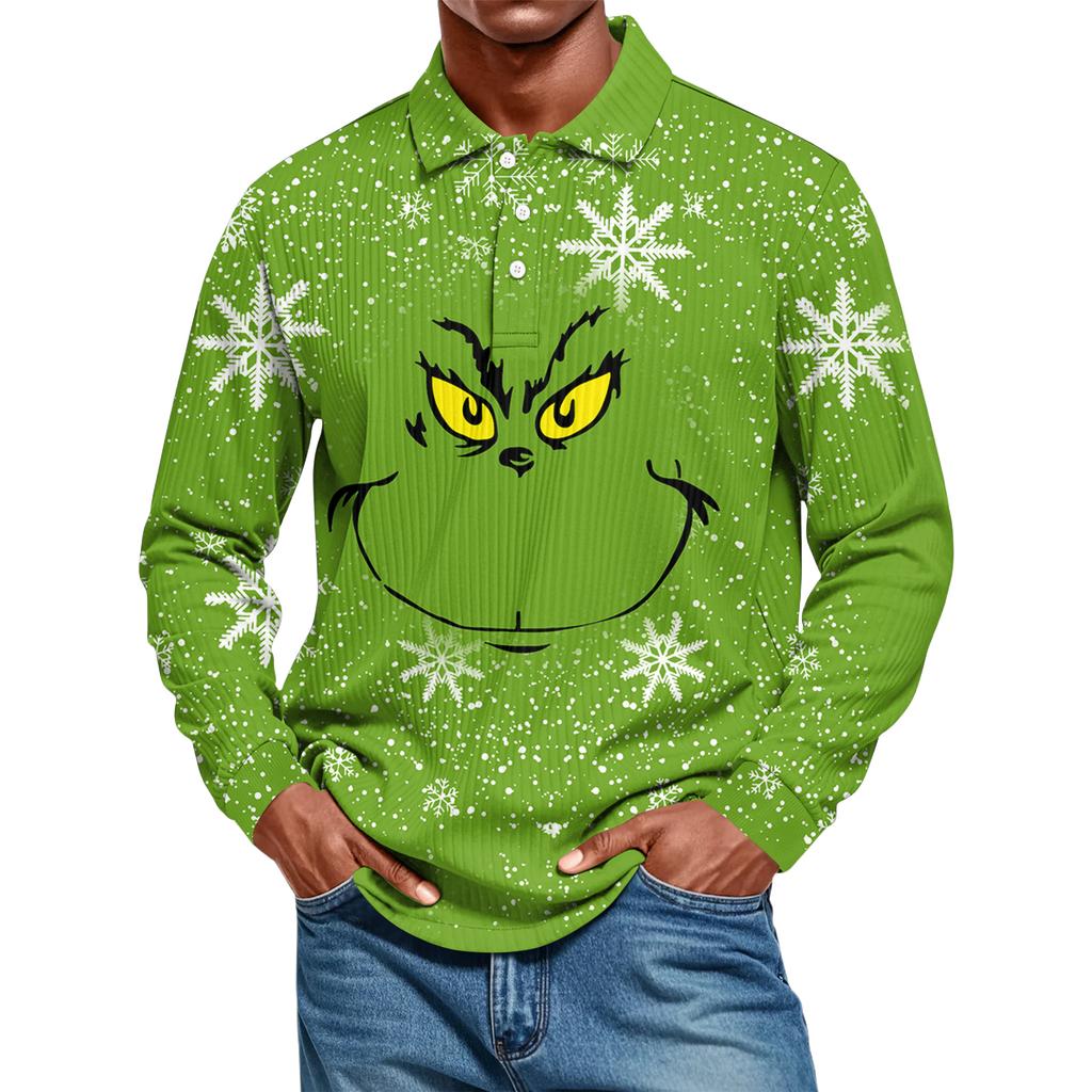 Lässiges, einfarbiges Herrenhemd mit langen Ärmeln