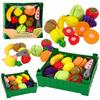 Fruit Set for Cutting In a Green Box Fruits with Velcro