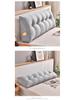 Removable & Washable Triangular Headboard Cushion - Imitation Cotton Linen Tatami Back & Waist Support Pillow