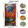 Mountain Red Forest River Dragon Large Size Diamond Painting New Collection Scenery Diy Full Drill Rhinestone Embroidery Mosaic Cross Stitch Kits