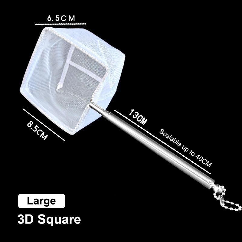 Fishing Landing Net Rustproof Corrosion Resistant Stainless Steel Fishing Net For Catchin Fish Shrimp Tank Aquarium Accessories