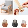 8pcs Round Chair Leg Caps Rubber Chair  Feet Pads Transparent Chair Feet Cover  Table