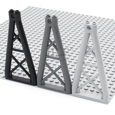 Bricks Support 1x6x10 Girder Triangular DIY Building Blocks Assemble Particles Compatible with 64449 Kids Architectural Toys