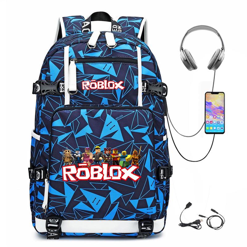 Cartoon Game Merchandise With Usb Hiking Bag College Students Outdoor Travel Large Capacity Backpack Bag
