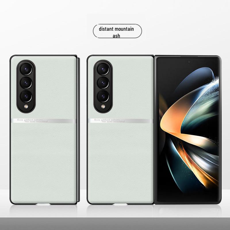 Samsung ZFold4 Flüssiglederhülle: Fallschutz, Schmutzabweisende Schutzhülle - Versand in einem Stück