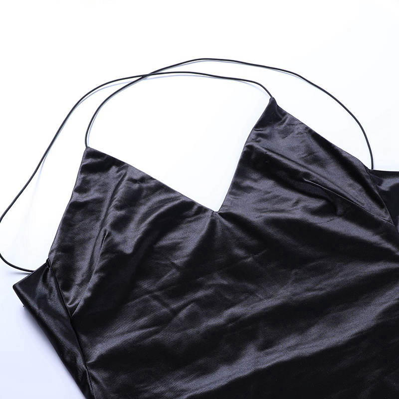 Jarní Blackless Spaghetti Strap Women Tenké dlouhé dámské letní šaty bez rukávů