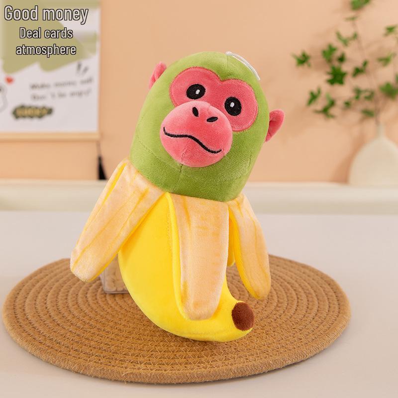 

Cross-Border Classic Wooden Man & Shark Plush Toy, Creative Home Decor One Size