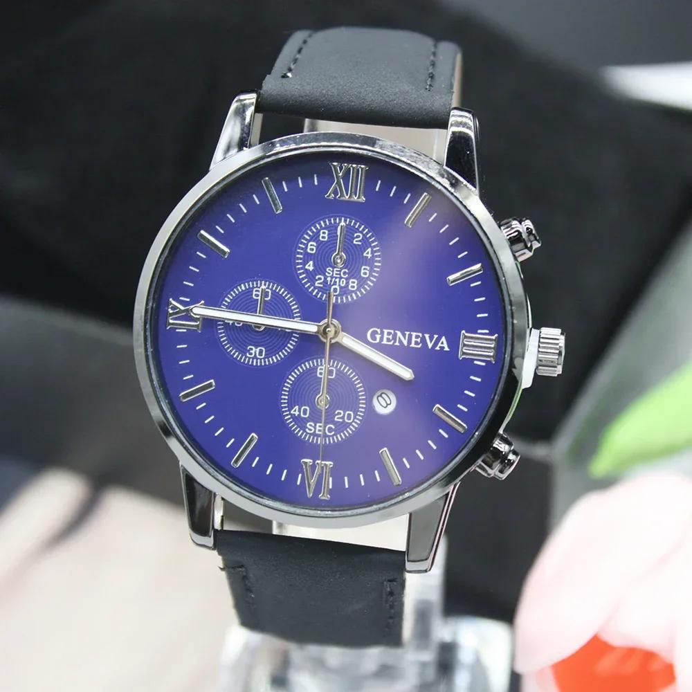 5pcs High Quality Fashion Waterproof Dial Minute Scale Box Included Luxury Business for Sports Running Outdoor Office Worker