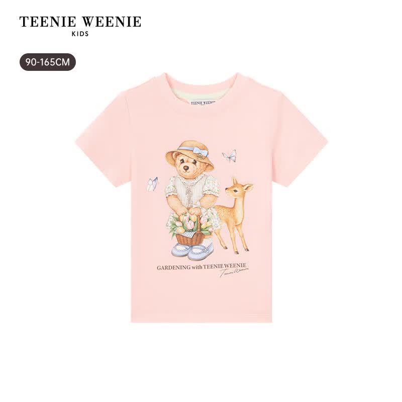 Teenie Weenie Kids' Floral Print Short Sleeve T-Shirt