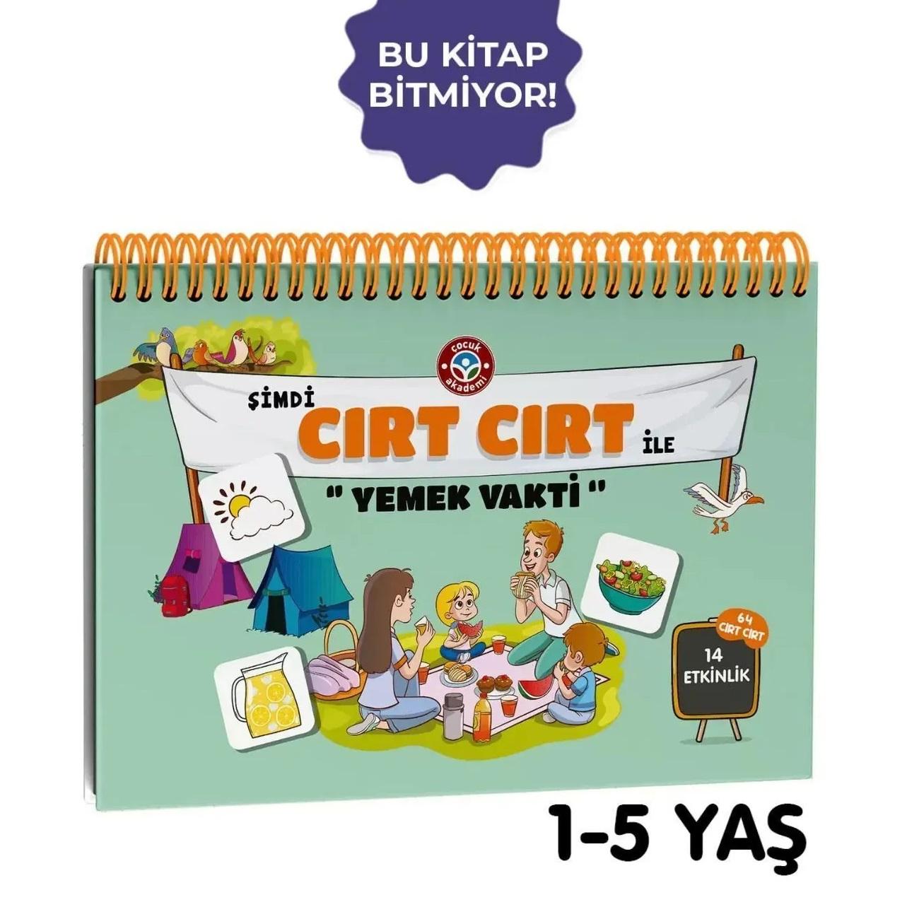 Libro per bambini turco, libro di attività per i pasti, libro in velcro