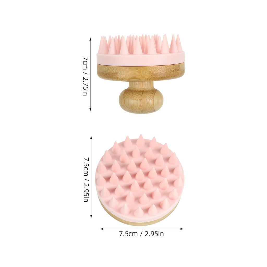 Hair Massaging Scalp Brush Soft Bristles Deep Clean Scalp Exfoliator Shampoo Brush Head Scrubber Relaxing Shower Hair Care