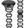 For Google Pixel Watch 3 41mm/Watch 2/Pixel Watch Metal Bracelet Strap Rhinestone Decor Smartwatch Wrist Strap Replacement