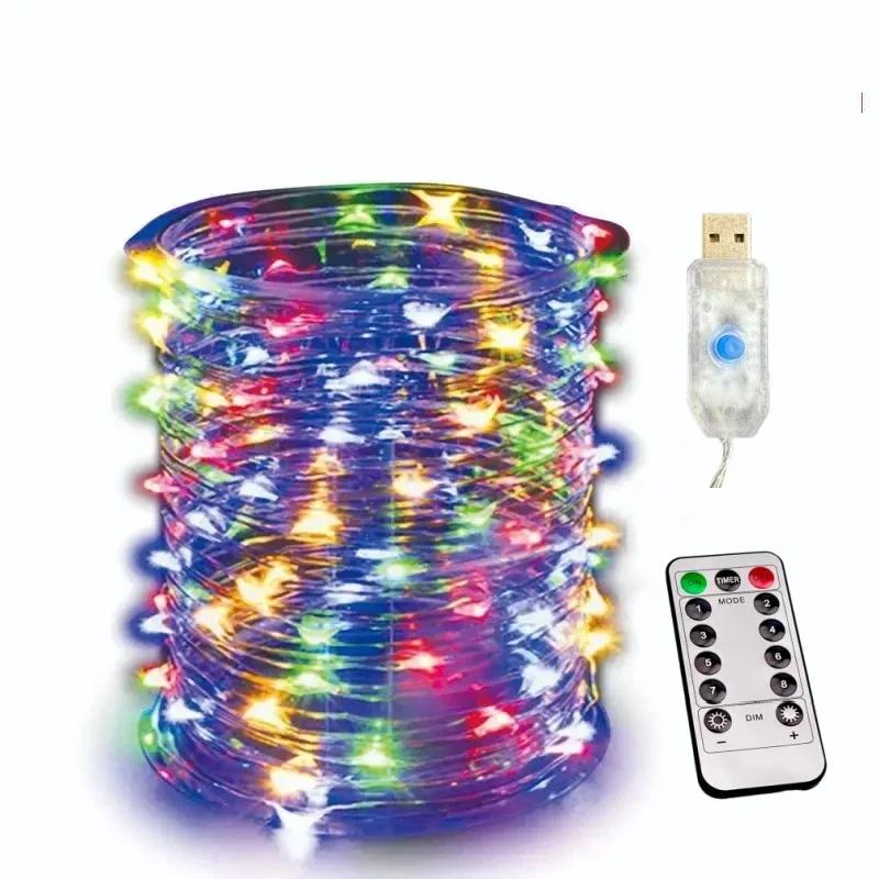 USB Led 2M/5M/10M/20M/30M String Light 8Mode Remote Control Lights Fairy garlands Wedding Christmas Holiday Decor lamps New Year